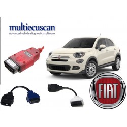 Pack spécial Fiat 500 X : Matériel + Logiciel Multiecuscan en français (Version USB)