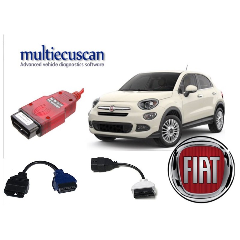 Pack spécial Fiat 500 X : Matériel + Logiciel Multiecuscan en français (Version USB)