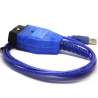 Câble diagnostic KKL USB (avec interrupteur) pour Fiat Alfa Lancia compatible Multiecuscan