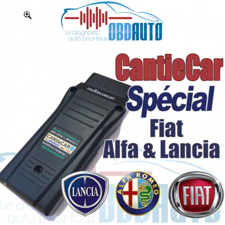 Adaptateurs OBD2 pour FIAT ALFA ROMEO LANCIA Compatibles AVEC MULTIECUSCAN