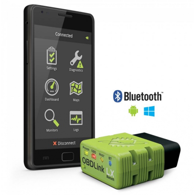OBDLink LX Bluetooth : Interface de diagnostic sans fil (bluetooth) 16 bits spécial Multiecuscan